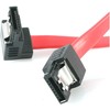 StarTech.com 18 cm fiksuojamoji SATA į stačiojo kampo SATA Serial ATA laidas, 0,457 m, SATA III, SATA 7 kontaktų, SATA 7 kontaktų, vyriškas/vyriškas, raudona