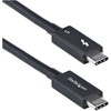Kabelis USB StarTech Thunderbolt - USB-C 1 m Juodas (TBLT5MM1M240W)