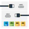STARTECH USB-C – USB-C laidas, 1 m juodas (USB31C5C1M)