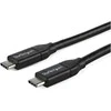 USB kabelis StarTech USB-C - USB-C 1 m Juodas (USB2C5C1M)