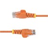Oranžinis „StarTech.com“ 1,5 m oranžinis plonas CAT6 Ethernet kabelis, be užsegimo, 28AWG, LSZH - patch kabelis - RJ-45 (M) iki RJ-45 (M) - 1,5 m - 3,6 mm - UTP - CAT 5/5e/6 - IEEE 802.3bt - be užsegimo - be užsegimo - oranžinis