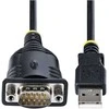 Kabelis USB StarTech USB-A - DB-9 0.91 m Juodas (1P3FP-USB-SERIAL)
