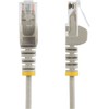 StarTech STARTECH.COM 2.5m Cat6-Kabelis - Schlankes Cat6-Patchkabel - GraU - Snagless- RJ45 - Steckverbing - LSZH - 28 AWG Kupferdraht