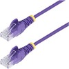 StarTech 2.5M PURPLE SLIM CAT6 CABLE