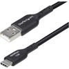 USB kabelis StarTech USB-A - USB-C 0,3 m juodas (USB2AC30CMBK)