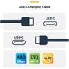 Kabelis USB StarTech 3 m USB-C do USB-C USB 2.0 60 W 3 A Wytrzymały Juodas (USB2CC3MNCBR)