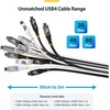 Kabelis USB StarTech 3 m USB-C USB4 20 Gb/s 60 W 4K 120Hz DP2.1 Juodas (CC3M20GUSB4CX)