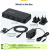 StarTech USB-A Hub 4 prievadai juodi