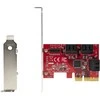 „StarTech SATA PCIE“ plokštė – 6 prievadų (6 GB/s) / PCIE SATA išplėtimo plokštė ASM1166