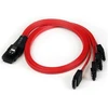 StarTech SFF 8087 - SATA x4, 0.5m, Raudona (SAS8087S4R50)