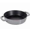 Ketaus keptuvė su dviem rankenomis Staub - 34 cm, Juodas