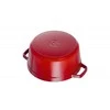 Staub La Cocotte 20cm apvalus, vyšnia, ketaus