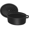 Zwilling Keptuvė - Staub Ovali Keptuvė 41cm 12L Ketaus Emalis Juoda