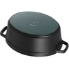 Zwilling Keptuvė - Staub Ovali Keptuvė 41cm 12L Ketaus Emalis Juoda