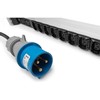 Digitus Bazinis IT maitinimo blokas, 1 fazės 32A, 24 x C13, 4 x C19, 3m maitinimo kabelis, IEC 60309 32A kištukas