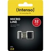 STICK 32GB USB 2.0 Intenso Micro Line Juodas