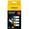 Mėlyna Intenso Office Line Multipack 16 GB, USB-Stick - 5 USB-A 3.2 USB-Sticks in yellow, žalias, juodas, mėlynas + oranžinis
