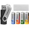 Mėlyna Intenso Office Line Multipack 16 GB, USB-Stick - 5 USB-A 3.2 USB-Sticks in yellow, žalias, juodas, mėlynas + oranžinis