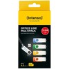 Mėlyna Intenso Office Line Multipack 64 GB, USB-Stick - 5 USB-A 3.2 USB-Sticks in yellow, žalias, juodas, mėlynas + oranžinis