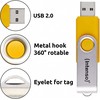 Mėlyna Intenso Office Line Multipack 64 GB, USB-Stick - 5 USB-A 3.2 USB-Sticks in yellow, žalias, juodas, mėlynas + oranžinis