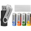 Mėlyna Intenso Office Line Multipack 32 GB, USB-Stick - 5 USB-A 3.2 USB-Sticks in yellow, žalias, juodas, mėlynas + oranžinis