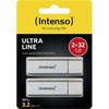 Pendrive Intenso Ultra Line 2 x 32GB pamięć USB USB Typu-A 3.2 Gen 1 (3.1 Gen 1) Sidabrinė