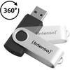 Intenso Office Line 32 GB, USB-Stick - sidabrinis/juodas, USB-A 3.2
