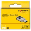 STICK KAB DELOCK Mini USB 5 Gbps USB-C Speicherstick 256GB - Metallgehuse