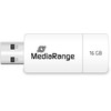 „MediaRange Color Edition“ 16 GB, USB atmintinė - balta/geltona, USB-A 2.0