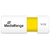 „MediaRange Color Edition“ 16 GB, USB atmintinė - balta/geltona, USB-A 2.0