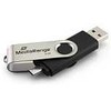 Mediarange Pendrive Triton MR932-2 32GB Juodas, Sidabrinė