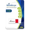 STICK MediaRange USB STICK 4GB USB 2.0 Slider red