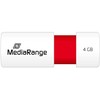 STICK MediaRange USB STICK 4GB USB 2.0 Slider red