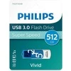 „Philips“ USB 3.0 512 GB „Vivid Edition“ Mėlyna