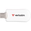 „Verbatim“ USB atmintinė, USB C, 128 GB, „Plectra“, „balta“, 30229, USB C