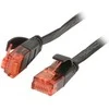 Synergy21 Kabelis Patch-RJ45 UTP(U/UTP) 0.25m CAT6 flach *juodas*