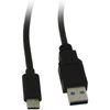 Synergy21 Kabelis USB, C(St) => A(St), 1,0m, USB3.1, juodas, 10G/3A, Gen 2