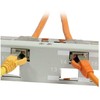 Synergy21 Keystone, Modulträger, 19Patchpanel für 24xTP-Modul, 1HE(t 96mm) 45Grad Schrägauslass, Lichtgrau