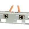 Synergy21 Keystone, Modulträger, 19Patchpanel für 24xTP-Modul, 1HE(t 96mm) 45Grad Schrägauslass, Lichtgrau