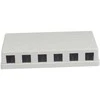 Synergy21 Keystone, Modulträger, Patchpanel für 6x TP-Modul, Aufputz, baltas(ABS)