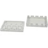Synergy21 Keystone, Modulträger, Patchpanel für 4x TP-Modul, Aufputz, baltas(ABS)