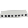 Synergy21 Keystone, Modulträger, Patchpanel für 8x TP-Modul, Aufputz, baltas(ABS)