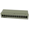 Synergy21 Keystone, Modulträger, Patchpanel für 12x TP-Modul, Aufputz, Metall, Lichtgrau