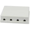 Synergy21 Keystone, Modulträger, Patchpanel für 4x TP-Modul, Aufputz, baltas(ABS)