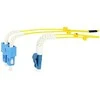 Synergy21 LWL-2-Faser-Patchk. 0,5mtr.LC-SC, 9/125um, OS2, AD=2mm, flexible Knickschutztülle, G657.A2,