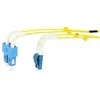 Synergy21 LWL-2-Faser-Patchk. 10mtr.LC-SC, 9/125um, OS2, AD=2mm, flexible Knickschutztülle, G657.A2,