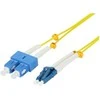 Synergy21 LWL-2-Faser-Patchk. 1,5mtr.LC-SC, 9/125um, OS2, AD=2mm, flexible Knickschutztülle, G657.A2,