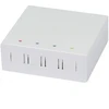 Synergy21 LWL-FTTH Wandgehäuse, für 4 Kupplungen SC-S oder LC-D 80x80 mit Kabelführung, DIN-Rail/Wand, Schrumpf,