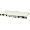 Synergy21 LWL-Patchpanel für 24xLC/LSH(E2000)-Duplex-Buchsen, 19/1HE, be Kupplungen, Lichtgrau