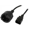 Synergy21 Netzkabel 230V Kaltgeräte C14(Stecker)->Schutzkontakt CEE7(Buchse), 1,8m, ,